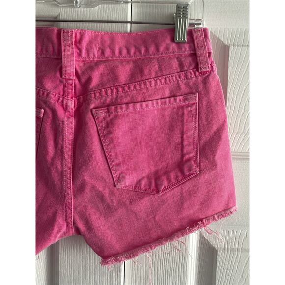 J Brand Women's‎ 26 Signal Pink Cut Off Shorts Summer - Picture 6 of 8